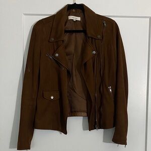 The Kooples Dark Brown Leather Jacket